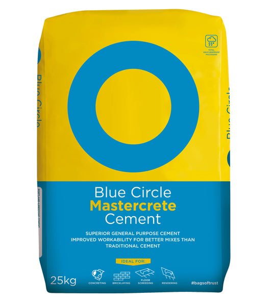 Blue Circle Mastercrete Cement - 25kg Plastic Bag